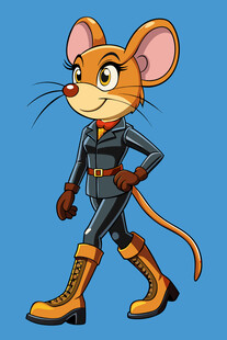 酷炫老鼠女战士