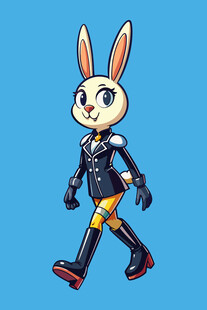 机械风兔子战士形象