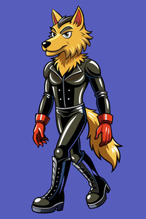 拟人化狐狸的酷炫装扮