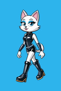 时尚猫女郎角色形象