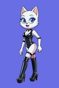 猫耳娘角色时尚酷炫装扮