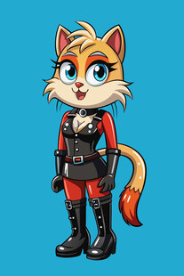 穿机甲的可爱猫咪