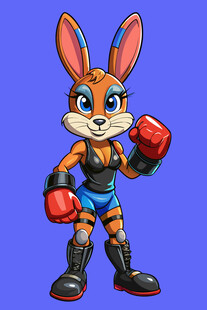 拳击兔战士