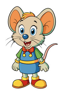 可爱卡通老鼠形象