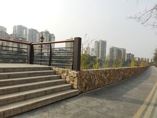 城市河畔步道景观