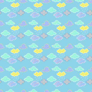 清新多彩几何图案背景