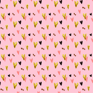 粉色爱心图案背景纹理