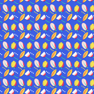 蓝色背景多彩图案纹理