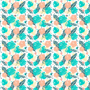 清新水果图案无缝背景