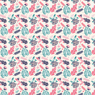 多彩仙人掌花卉图案背景