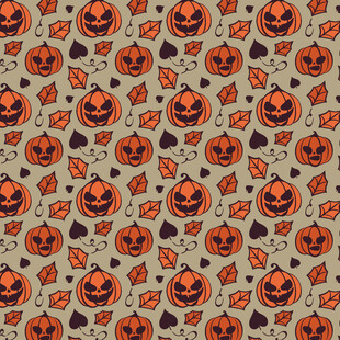 万圣节南瓜图案背景