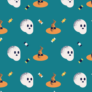 万圣节主题图案背景