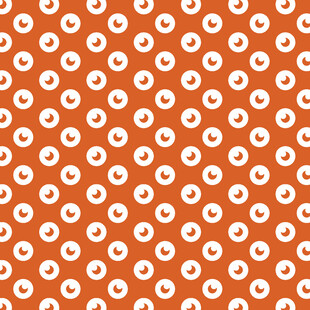 橙色底白色圆点图案纹理