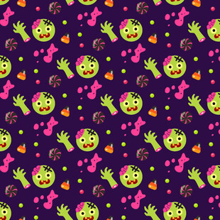 可爱菠萝图案背景