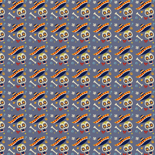 多彩卡通图案无缝背景