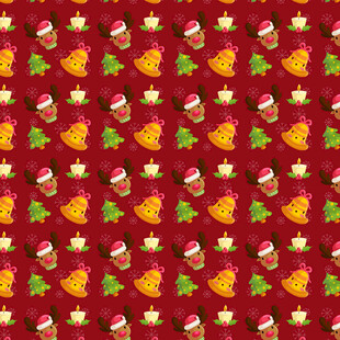 圣诞主题红色图案背景