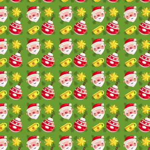 圣诞主题卡通图案背景