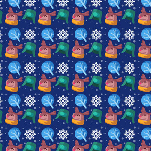 圣诞主题多彩图案背景