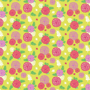 缤纷水果花卉图案背景