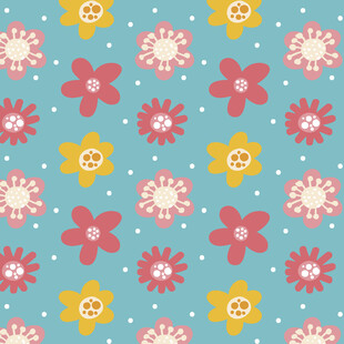 清新花朵图案背景