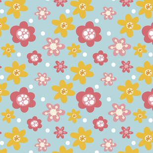 清新花朵图案背景