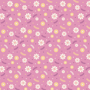 粉色雏菊花卉图案背景