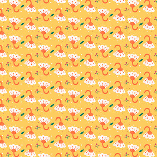 黄色水果图案无缝背景图