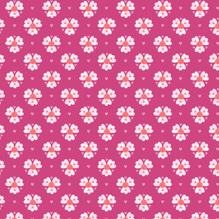 粉色小花无缝图案背景