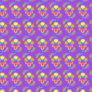 紫色花卉图案背景纹理