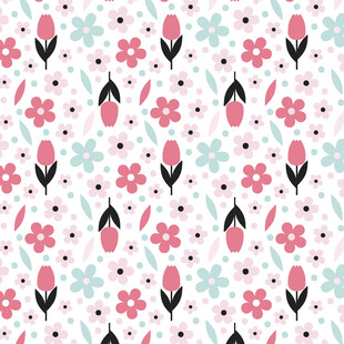 粉色花卉图案背景纹理