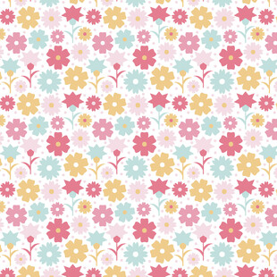 清新碎花图案背景