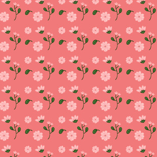 粉色花卉图案背景纹理