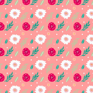 粉色花卉图案背景