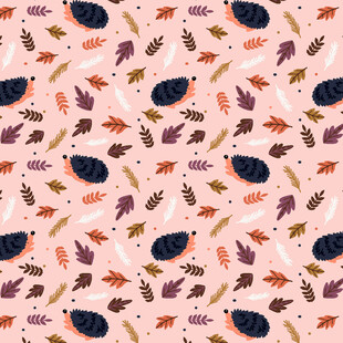 粉色背景多彩图案纹理
