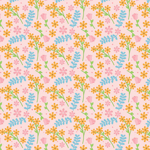 粉色花卉图案背景纹理