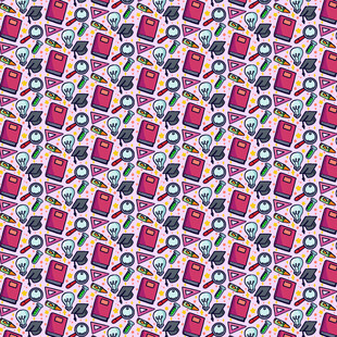 多彩几何图案无缝背景图