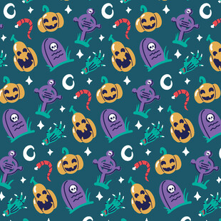 万圣节主题图案背景