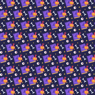 紫色背景的多彩图案纹理