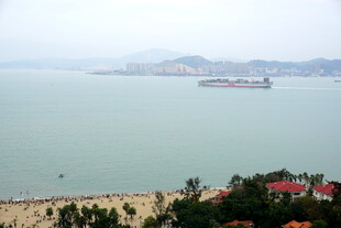 鼓浪屿的海滩景色