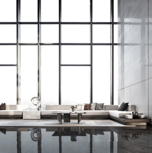 现代简约风格的宽敞室内空间