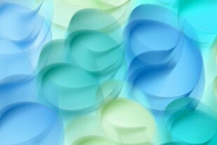 蓝绿 变立体几何图案