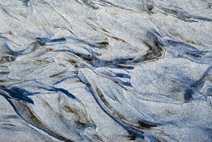 雪后大地纹理特写