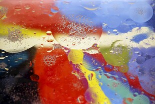 抽象多彩颜料混合画面