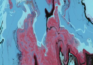 抽象红蓝流体艺术纹理