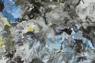 抽象多彩颜料纹理画面