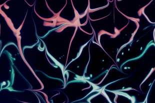 梦幻炫彩流体抽象艺术图案