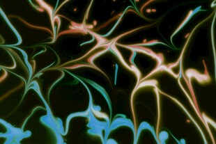 梦幻炫彩线条艺术图案