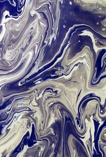 蓝白流体艺术纹理图案