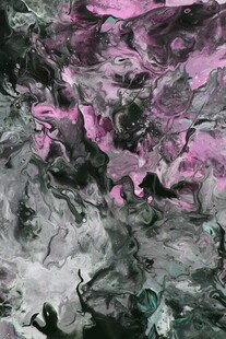 梦幻粉黑抽象水墨纹理