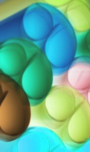 多彩圆润蛋形图案